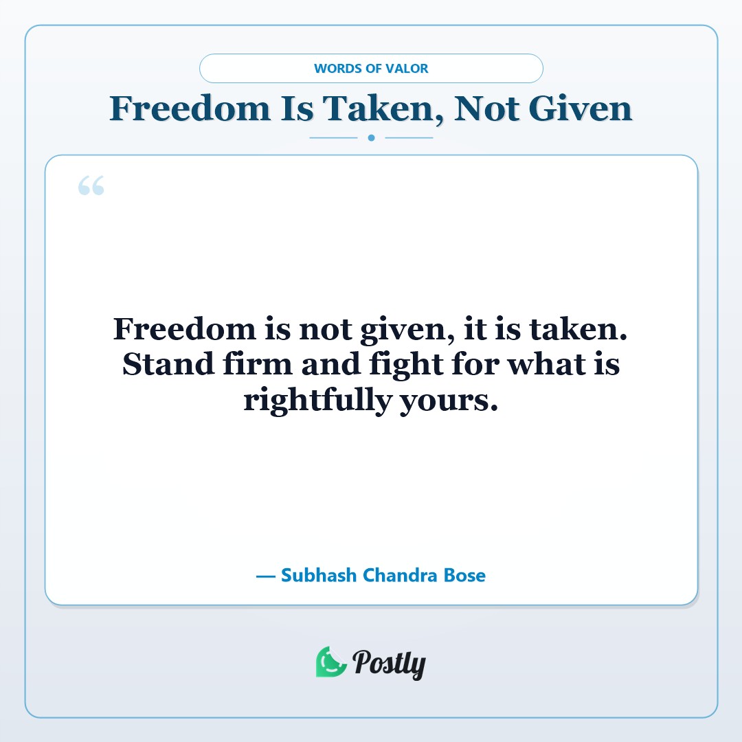 Subhash Chandra Bose Quotes 6
