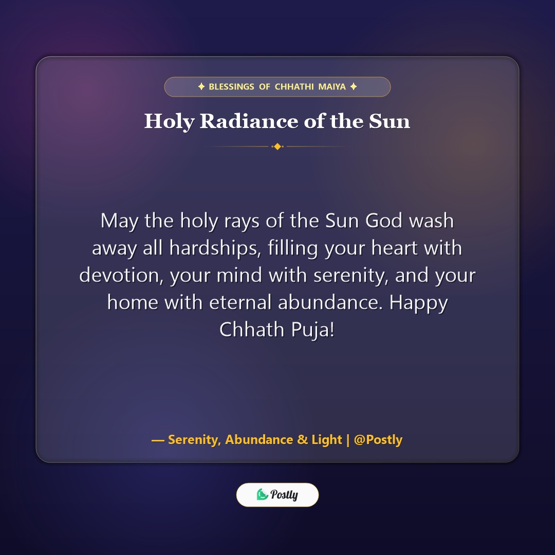 Chhath Puja Wishes 8