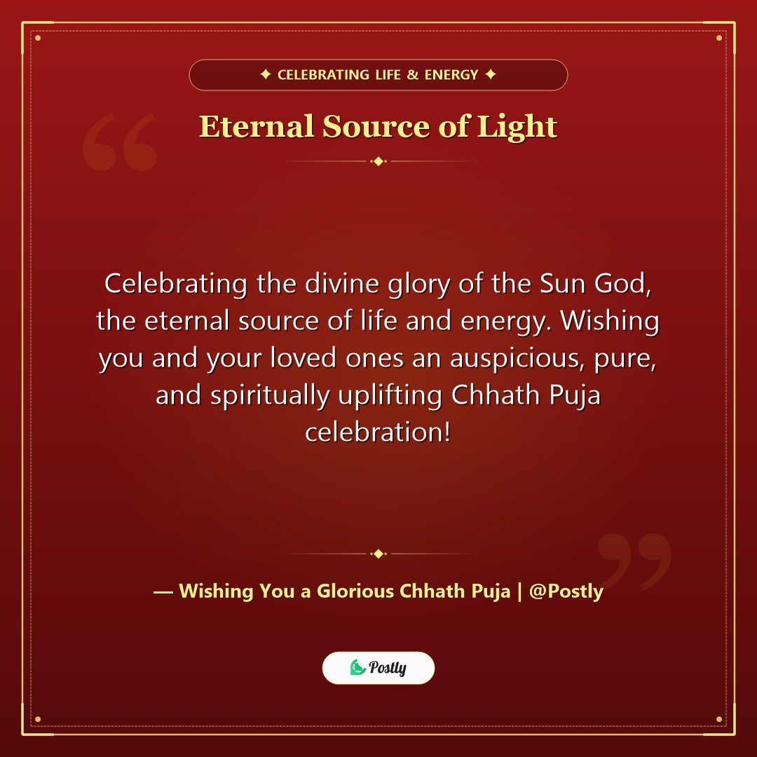 Chhath Puja Wishes 10