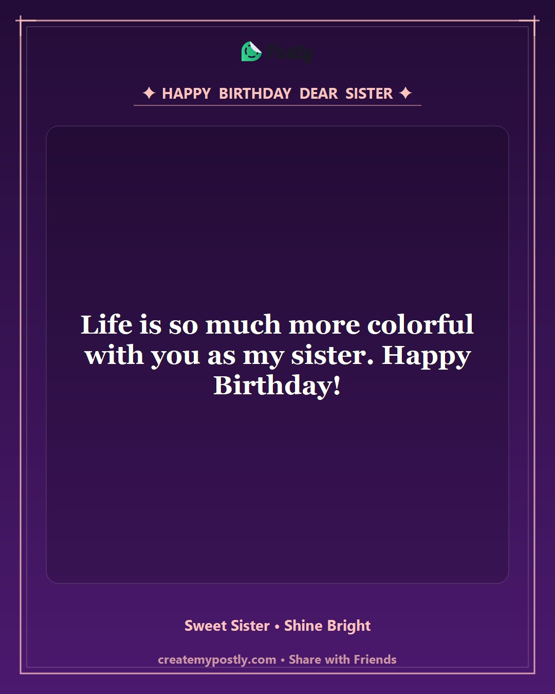 Birthday Wishes for Sister 9
