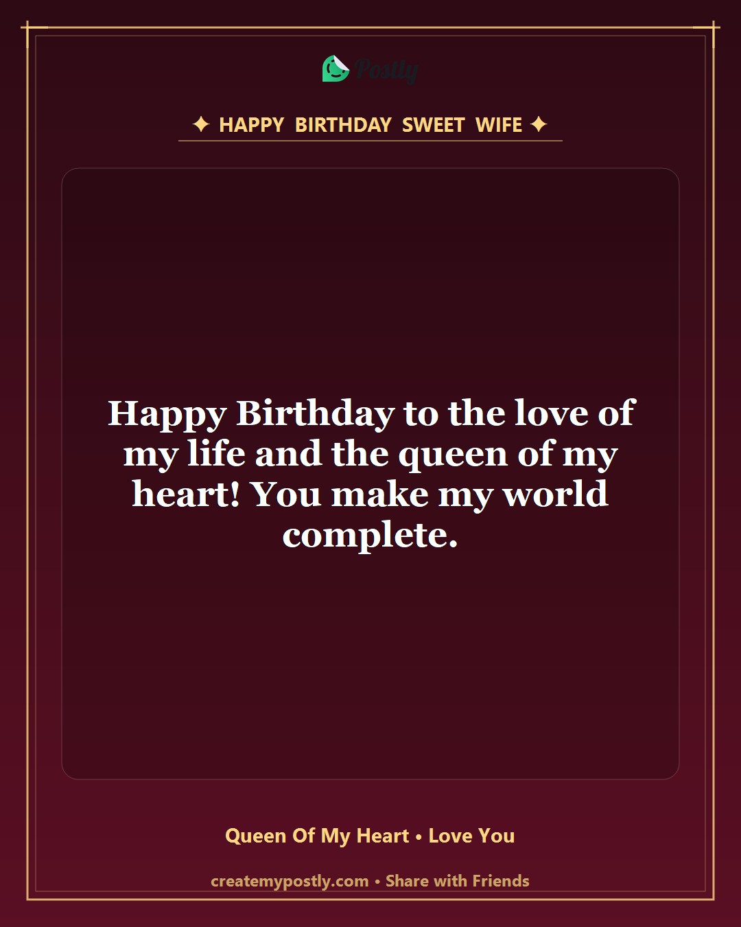 Birthday Wishes for Wife 1