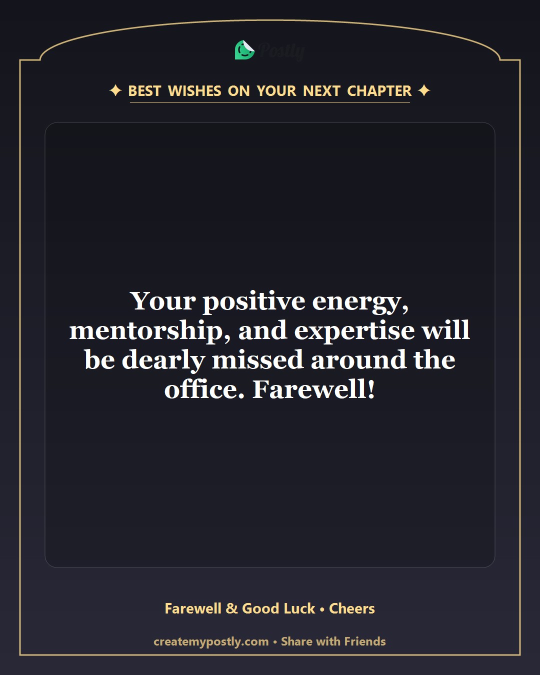 Colleague Farewell Wishes 2