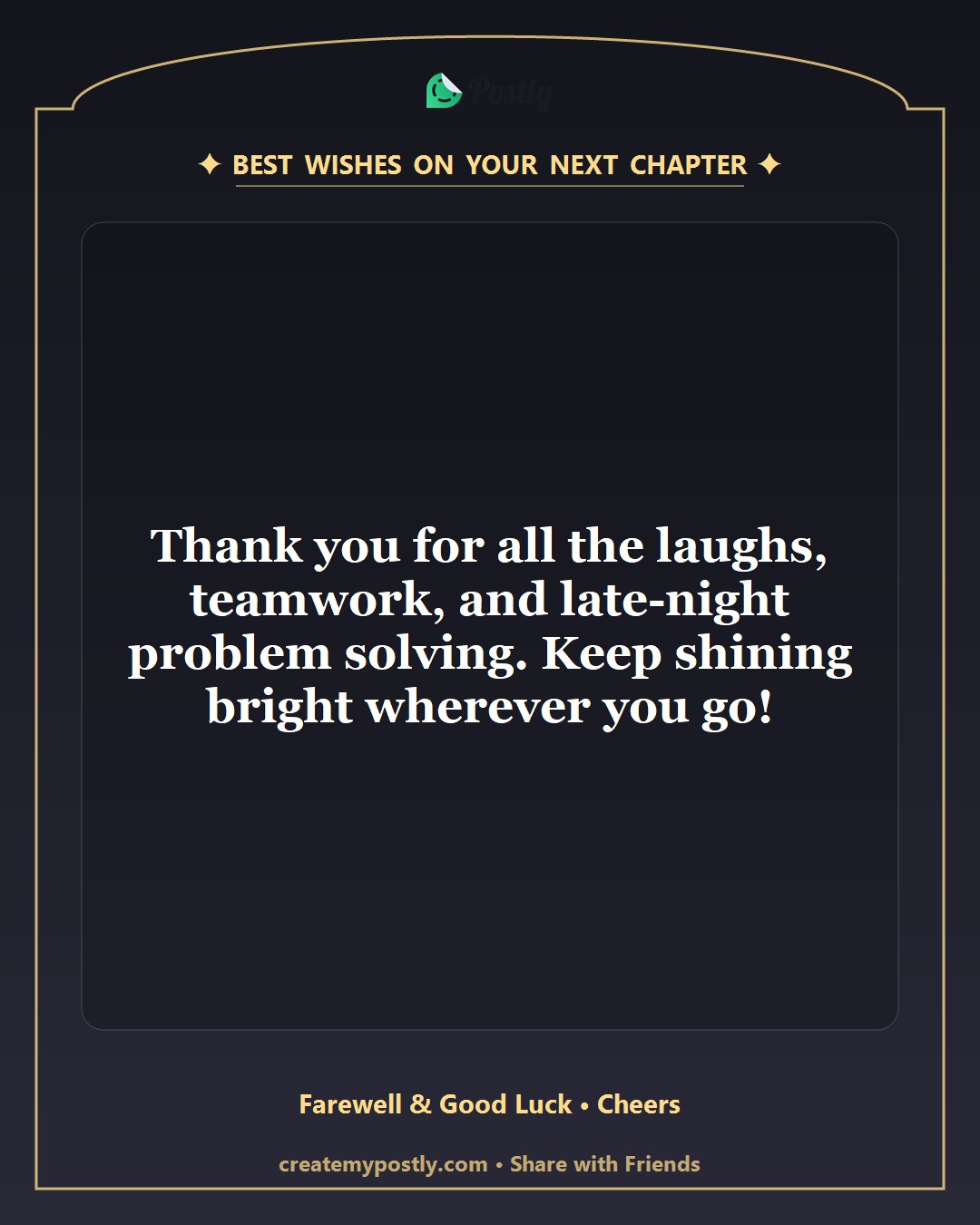 Colleague Farewell Wishes 6