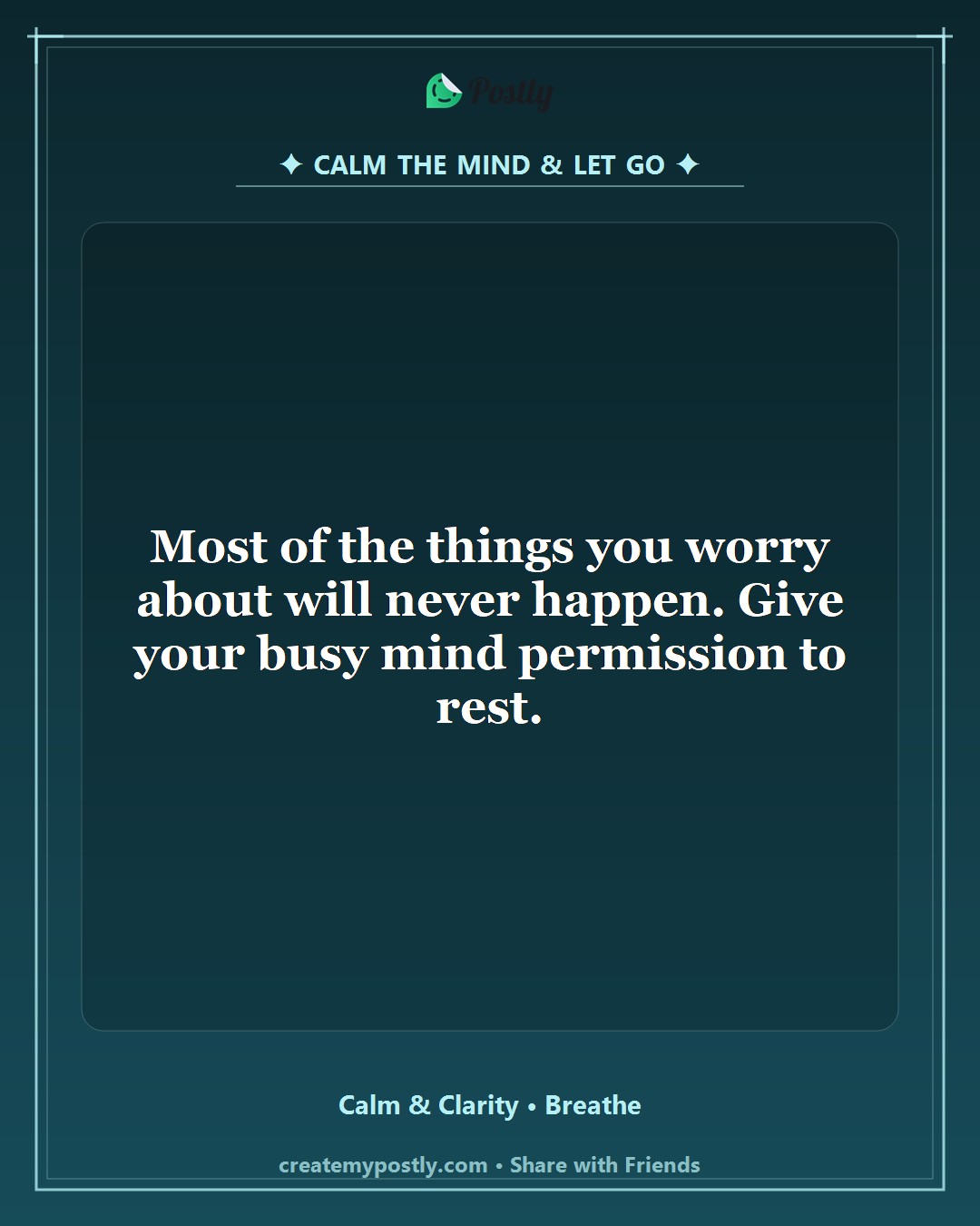 Overthinking Relief Quotes 5
