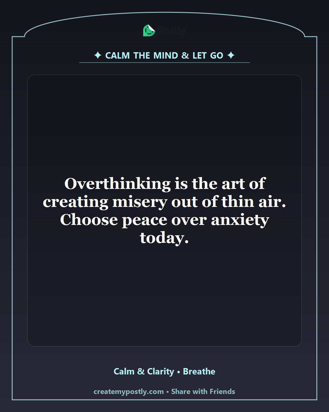 Overthinking Relief Quotes 10
