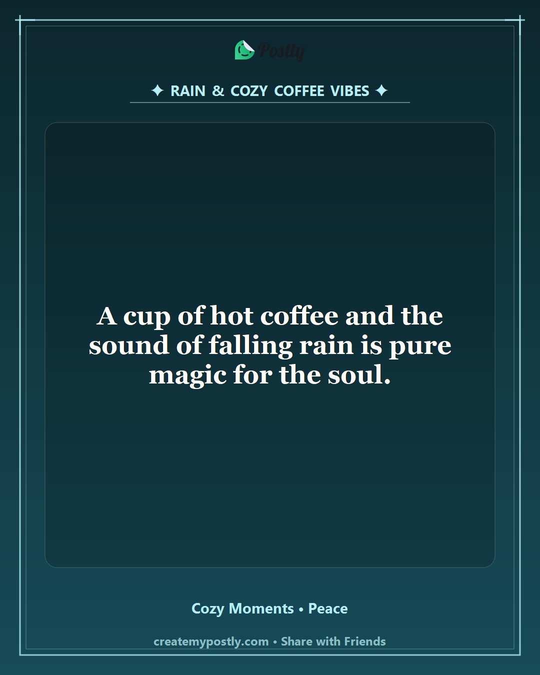 Rain and Coffee Quotes 1
