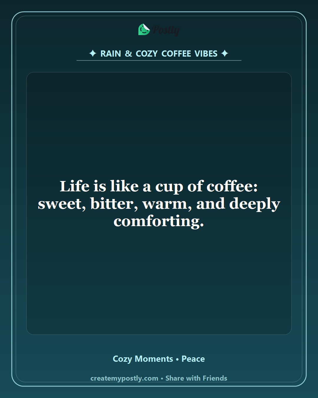 Rain and Coffee Quotes 3