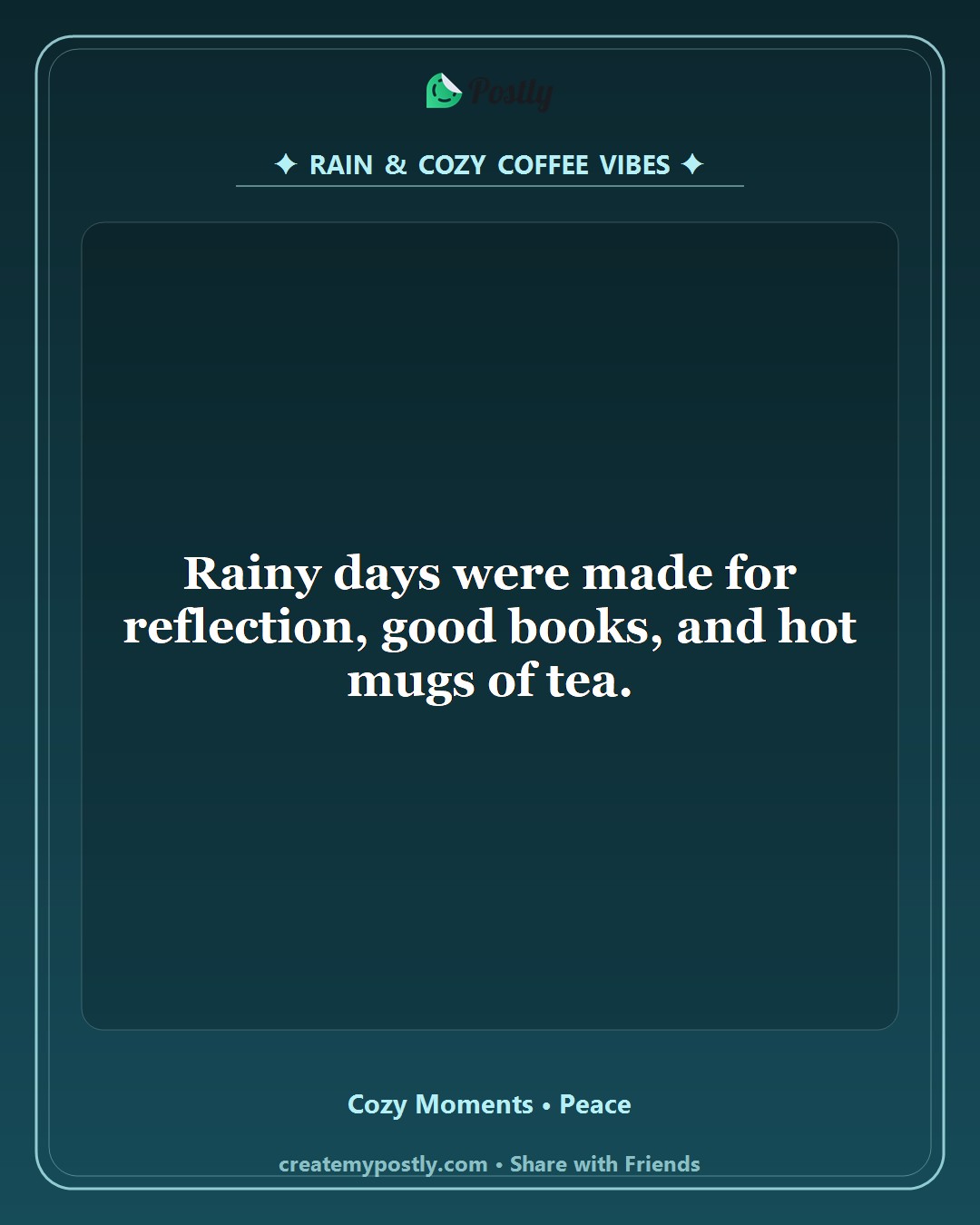 Rain and Coffee Quotes 7
