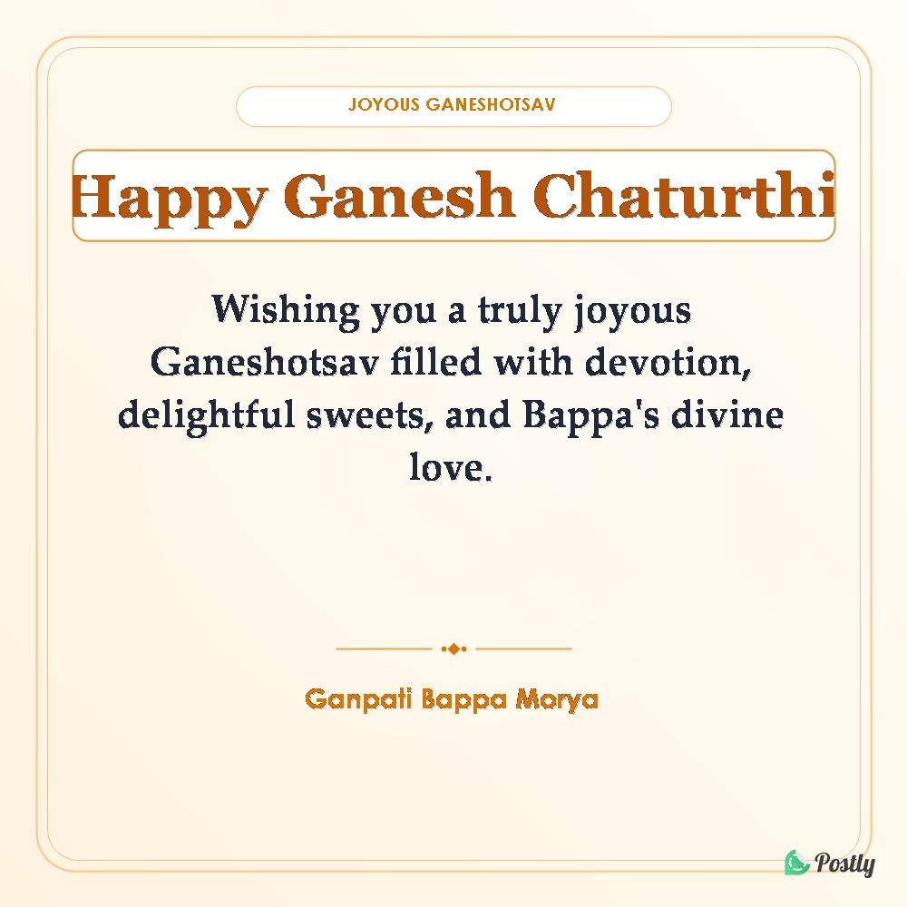 Festival Ganesh Chathurthi Wishes In Marathi 8