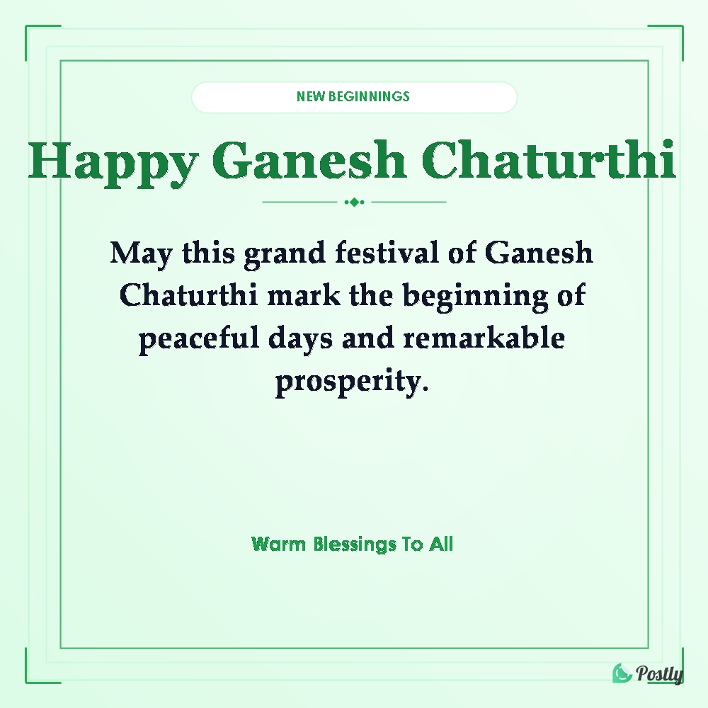 Festival Ganesh Chathurthi Wishes In Marathi 12