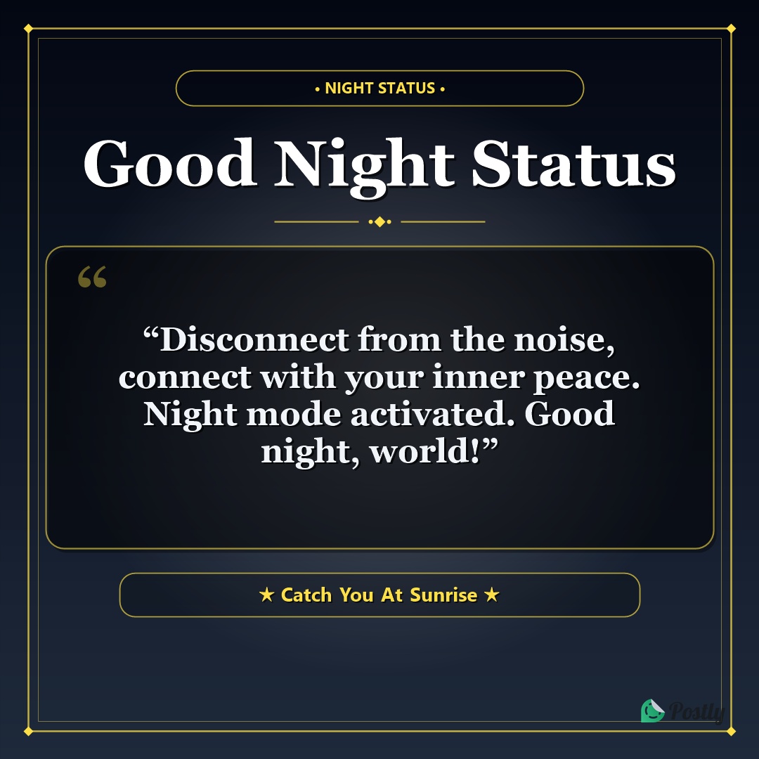 Good Night Status 1