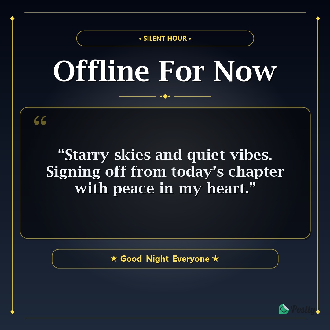Good Night Status 7