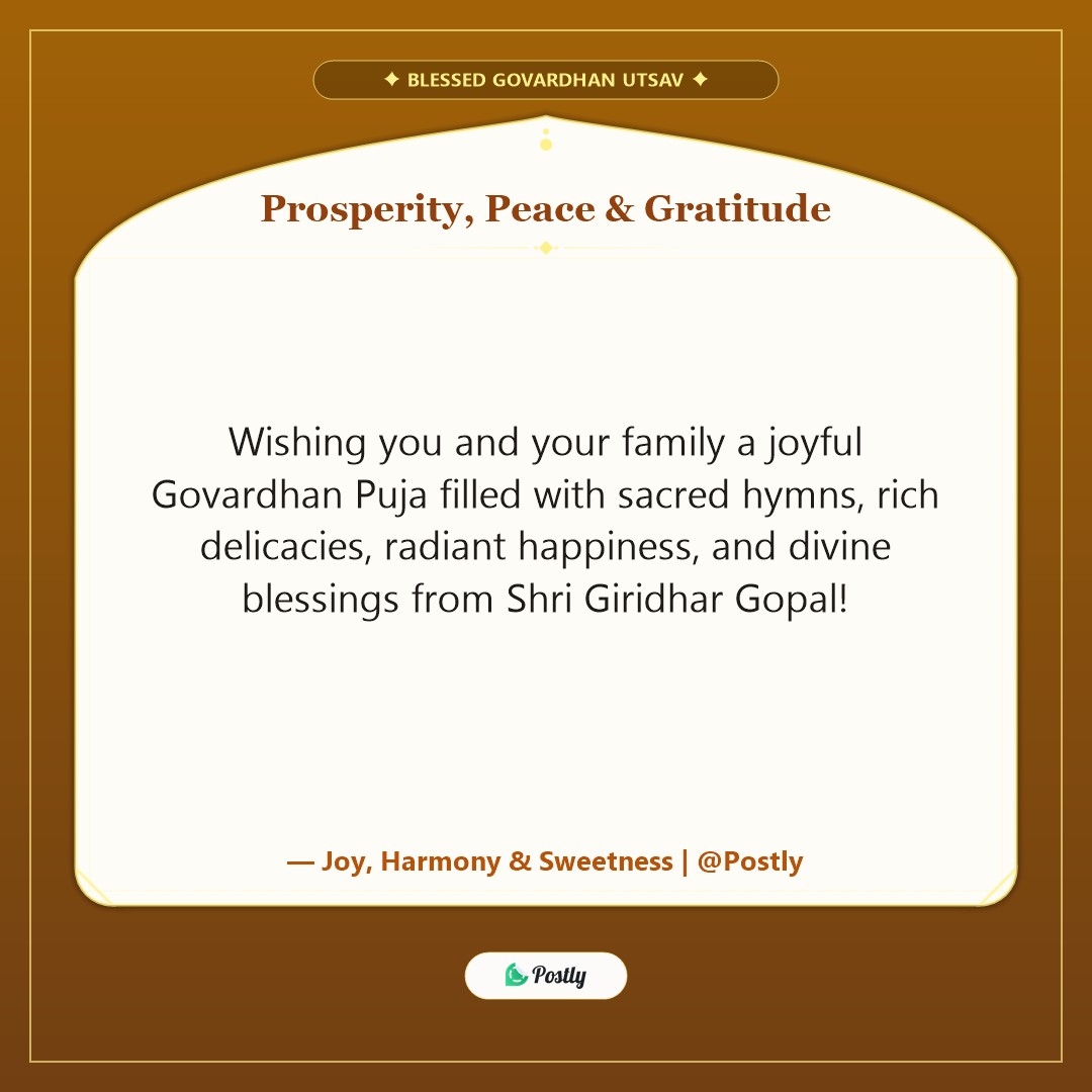 Govardhan Puja Wishes 10