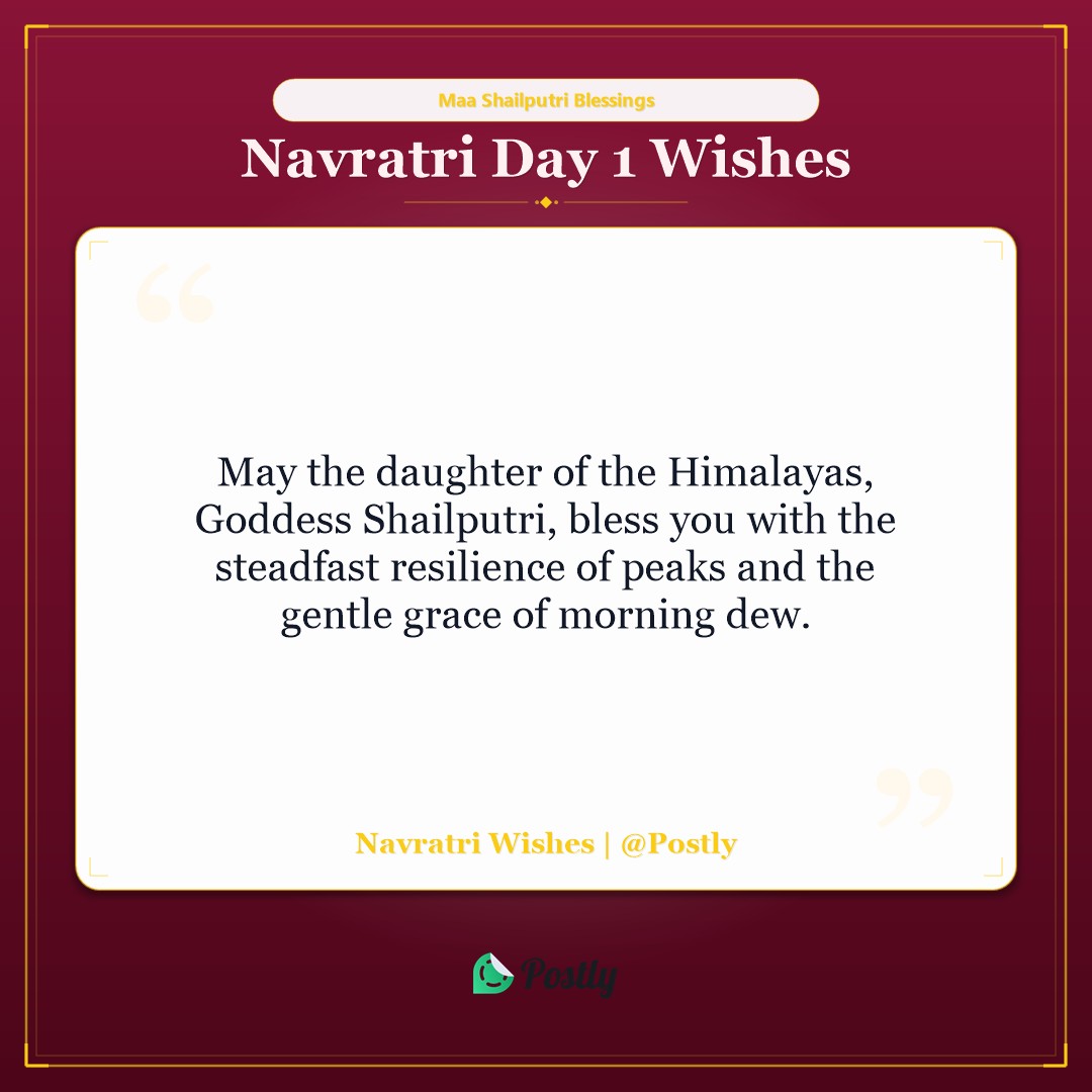 Navratri Day 1 Wishes 3