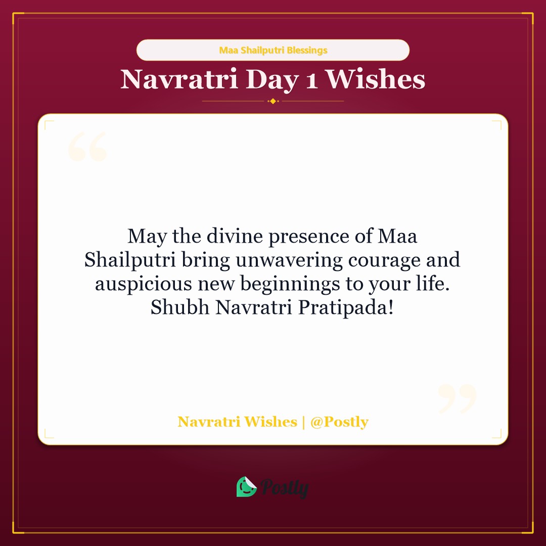 Navratri Day 1 Wishes 5
