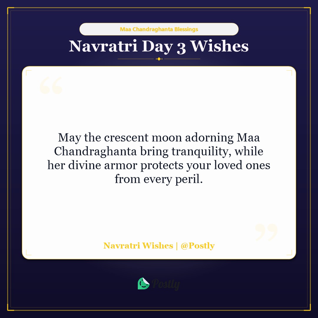 Navratri Day 3 Wishes 2