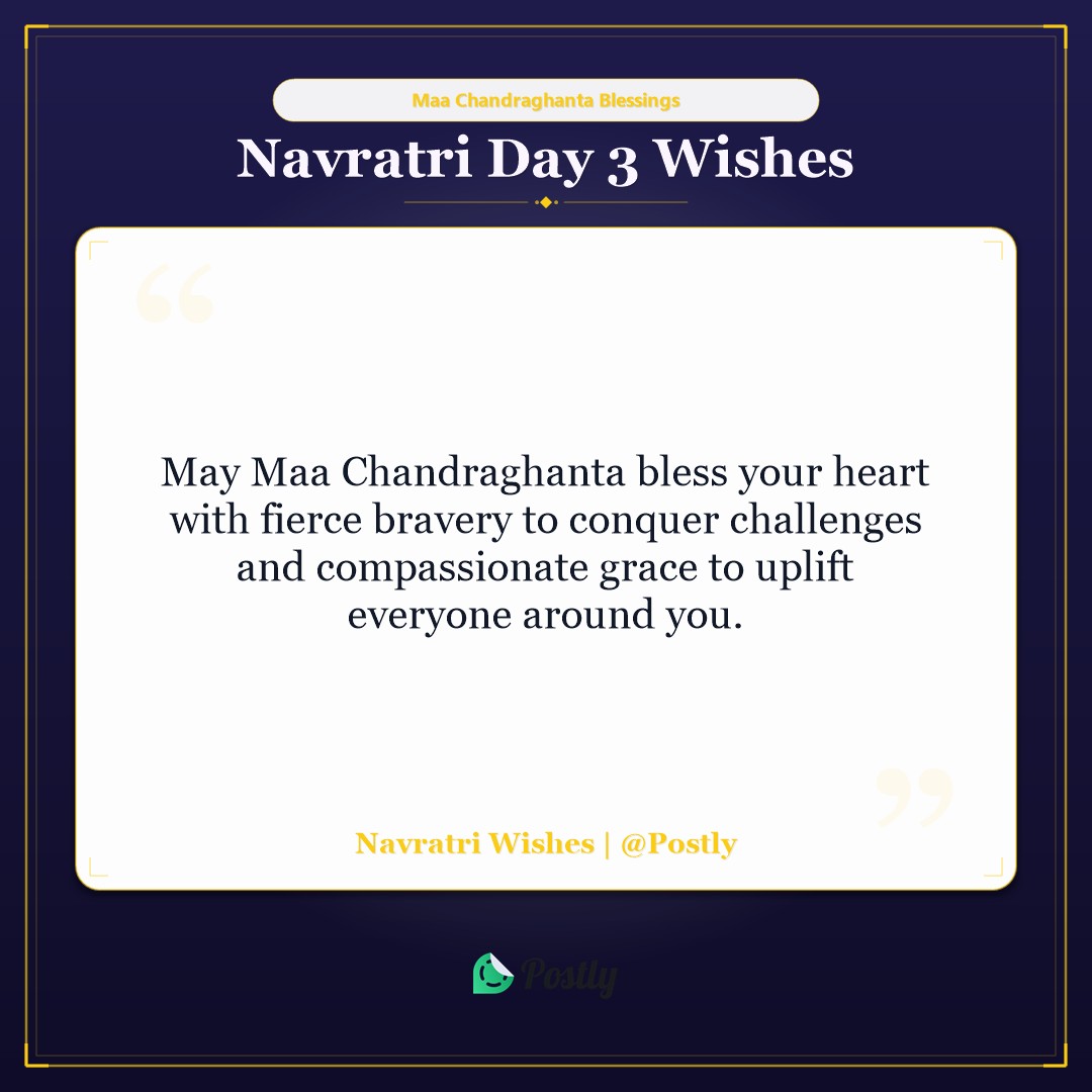 Navratri Day 3 Wishes 3