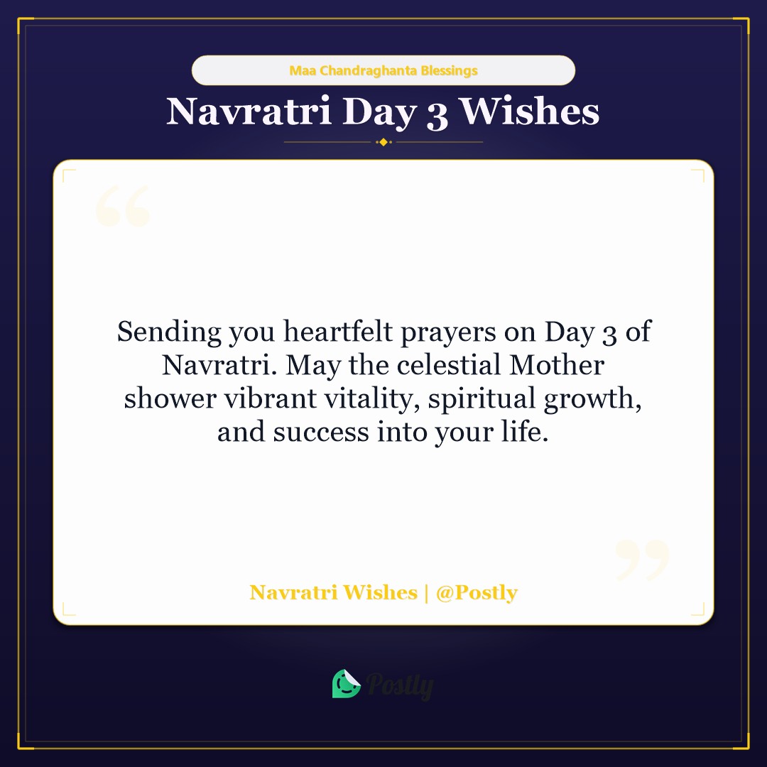 Navratri Day 3 Wishes 4