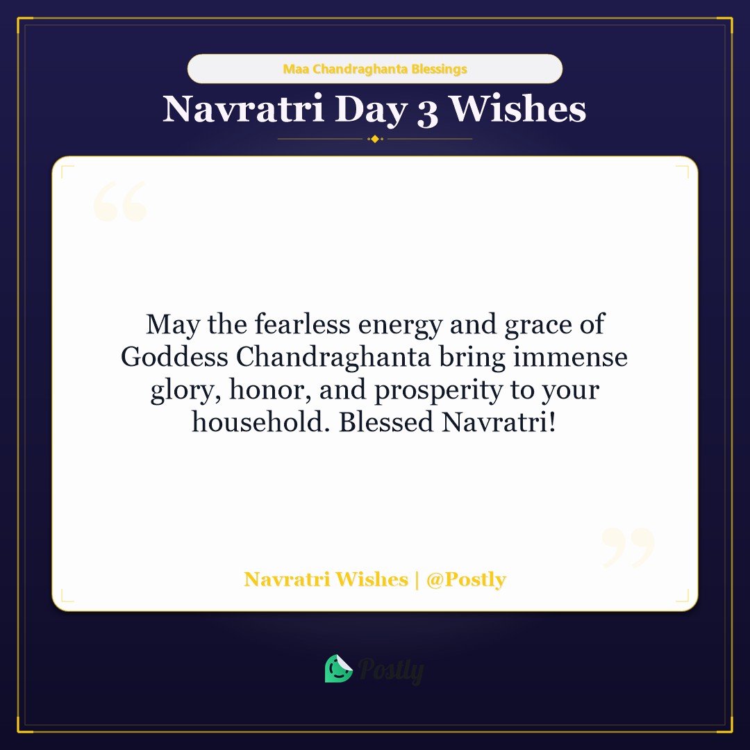 Navratri Day 3 Wishes 5