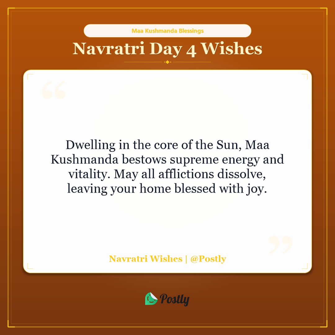 Navratri Day 4 Wishes 2