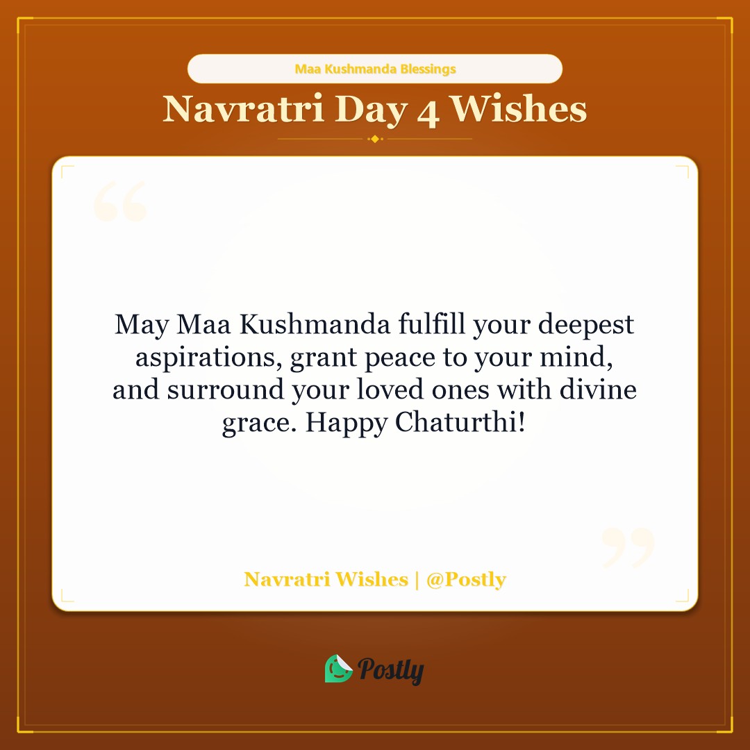 Navratri Day 4 Wishes 3