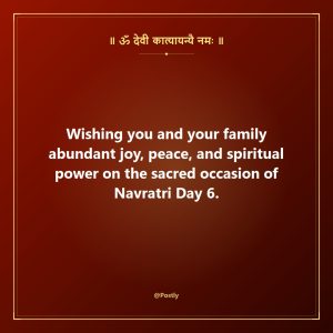Navratri Day 6 Wishes 4
