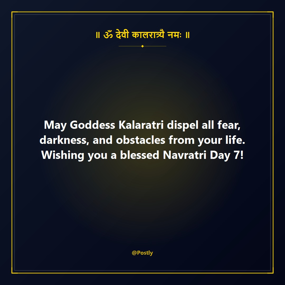 Navratri Day 7 Wishes 1