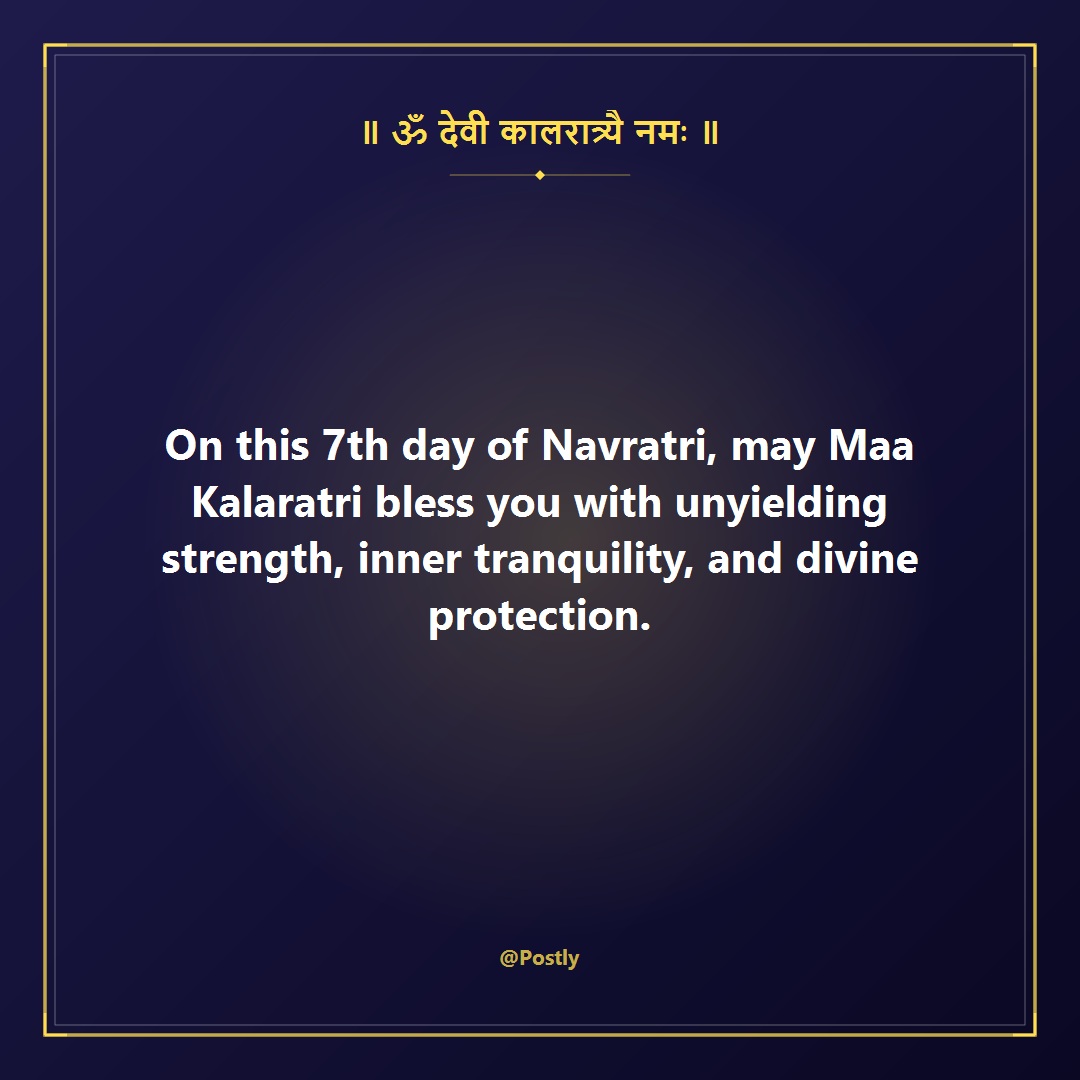 Navratri Day 7 Wishes 2
