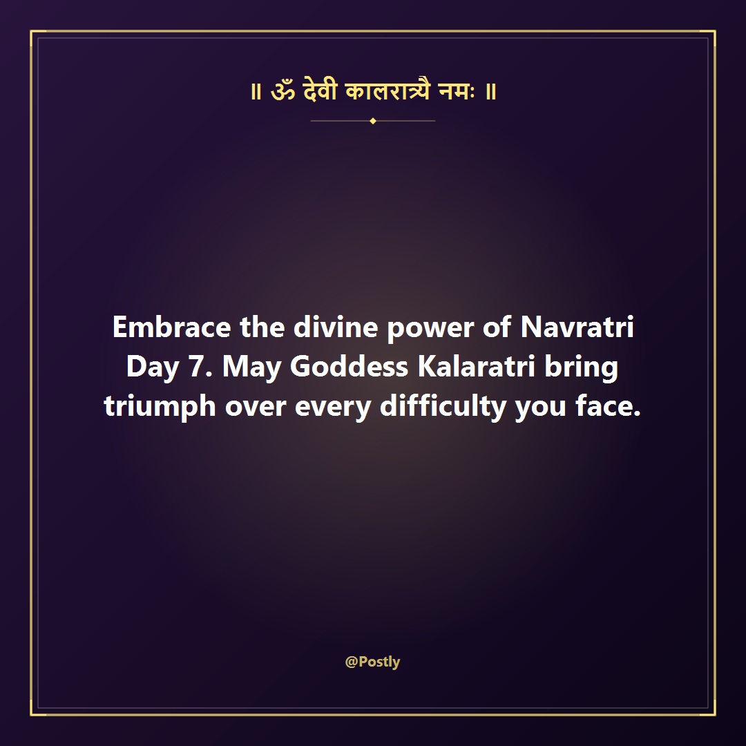 Navratri Day 7 Wishes 4