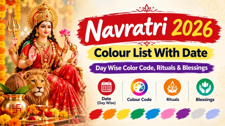 Navratri 2026 Color Guide