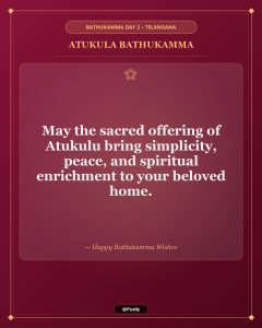 Atukula Bathukamma Wishes 2