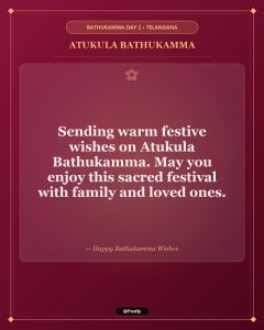 Atukula Bathukamma Wishes 9