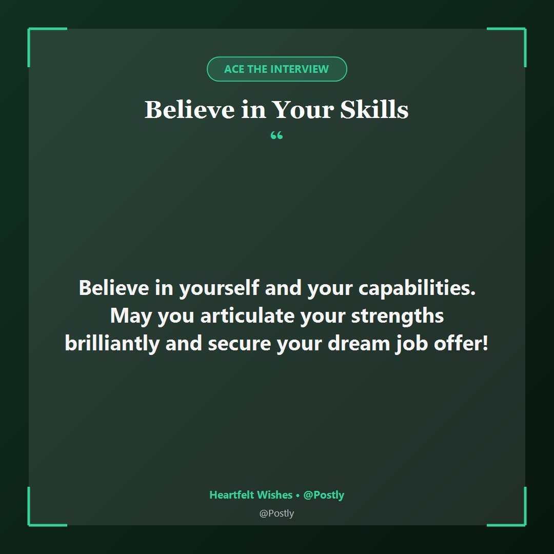 Best Wishes for Job Interview 2
