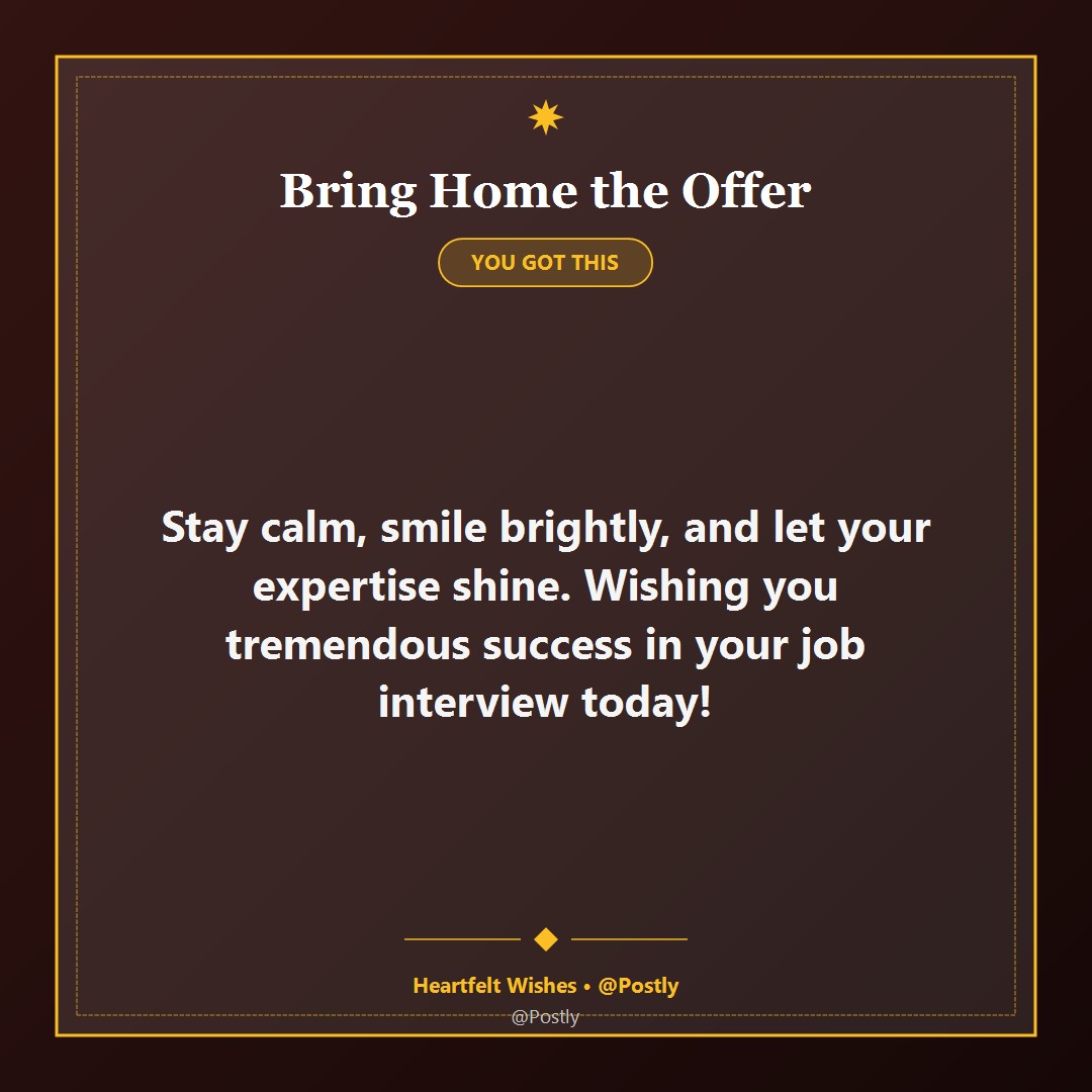 Best Wishes for Job Interview 3