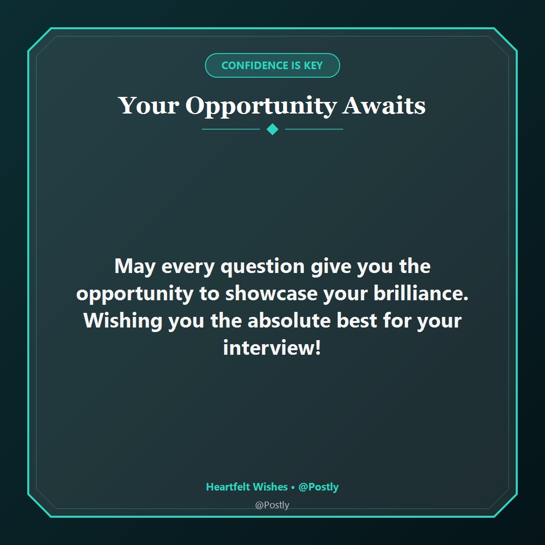 Best Wishes for Job Interview 5