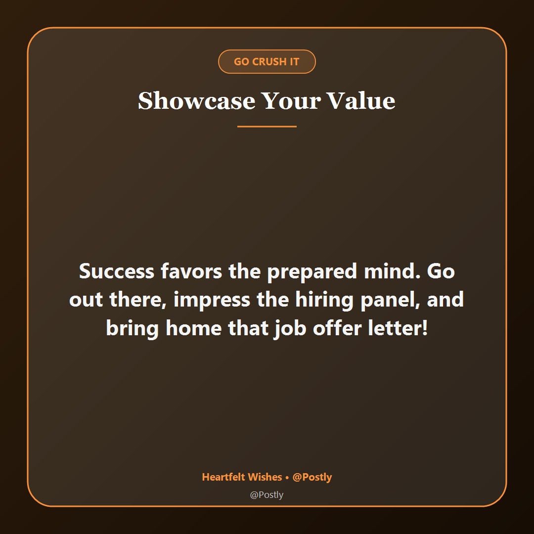Best Wishes for Job Interview 6
