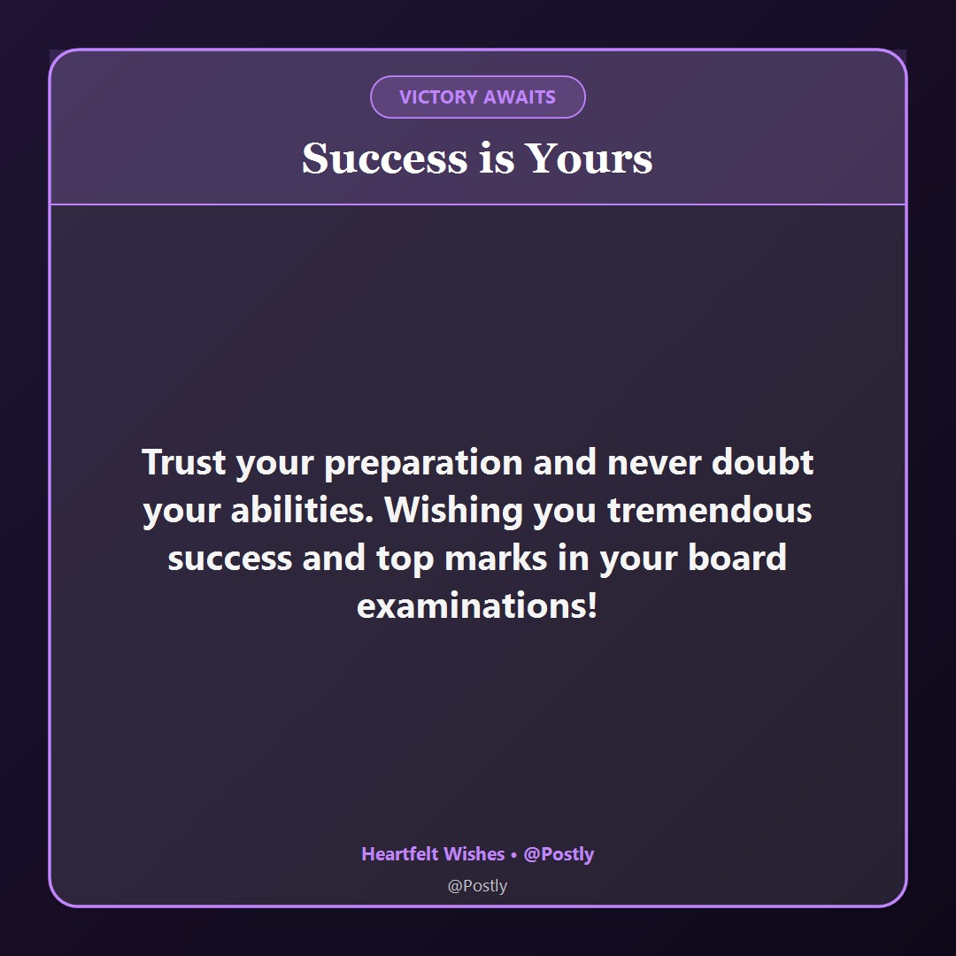 Board Exam Success Wishes 4