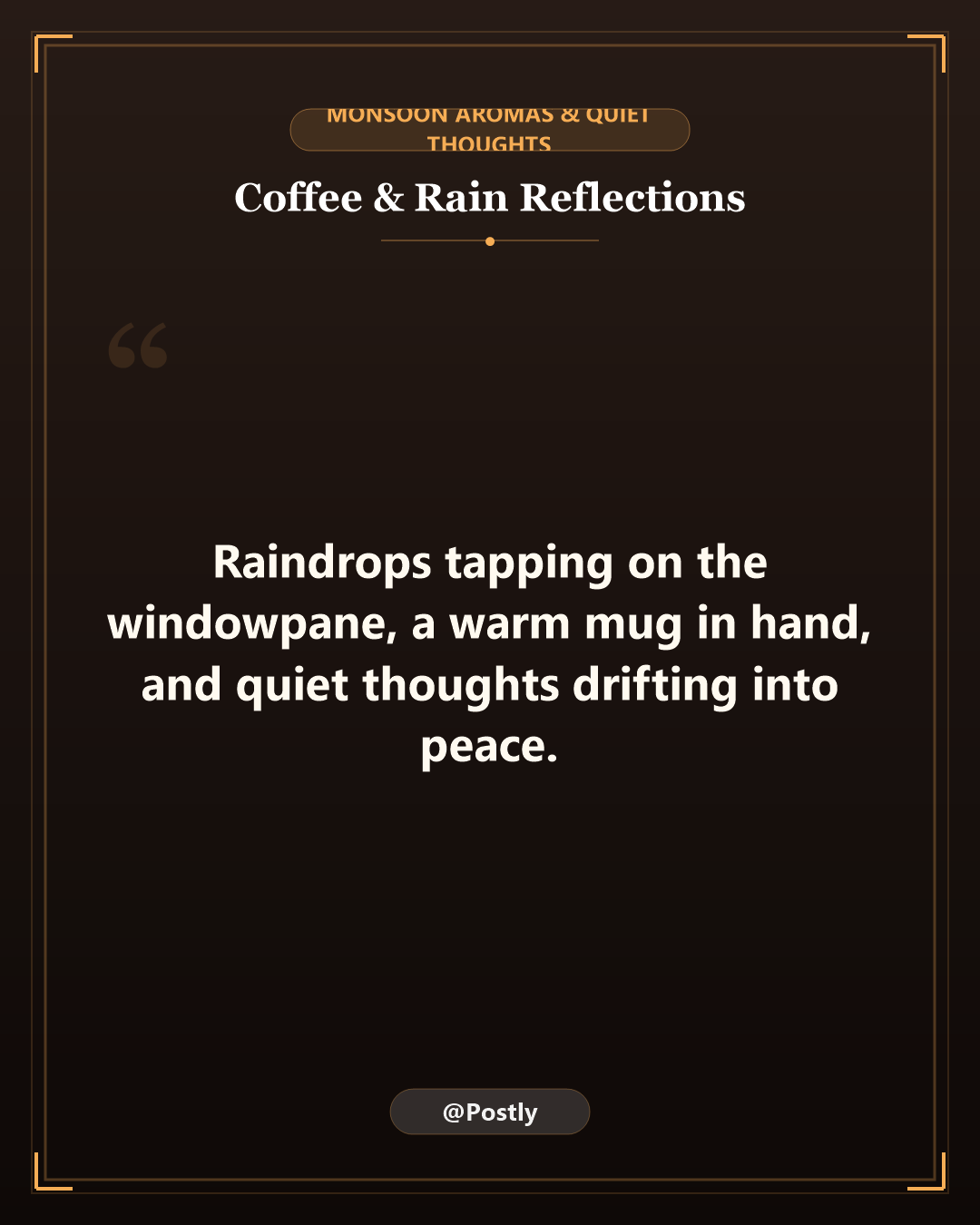 Coffee and Rain Quotes 2