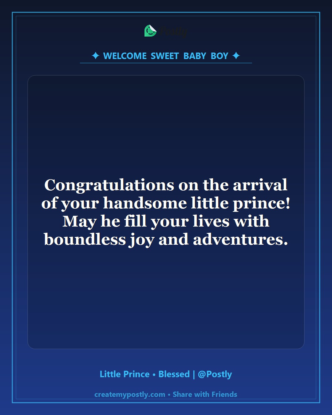 New Born Baby Boy Wishes 1
