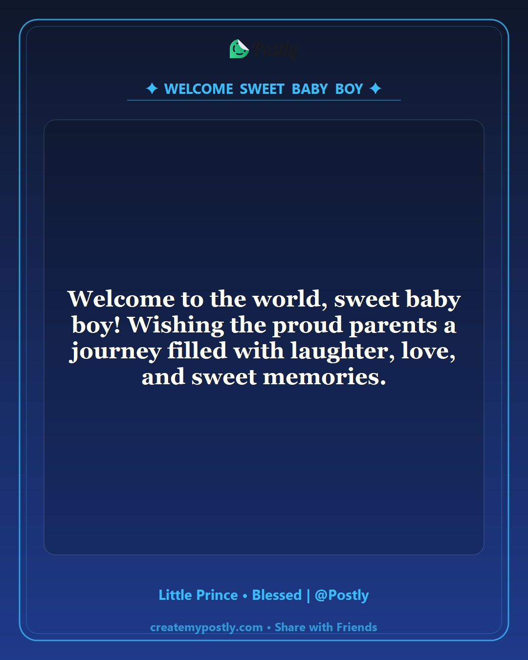 New Born Baby Boy Wishes 2