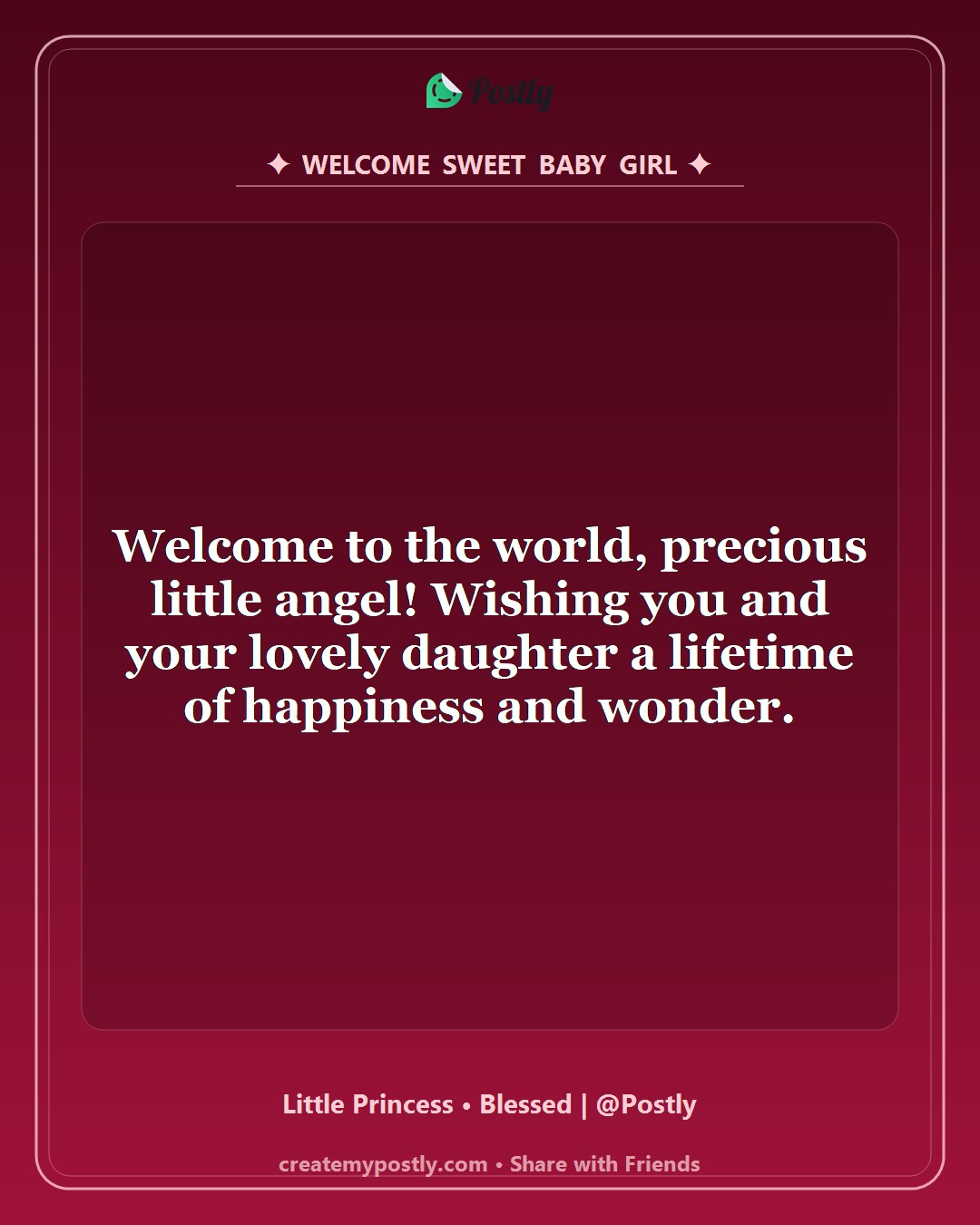 New Born Baby Girl Wishes 2