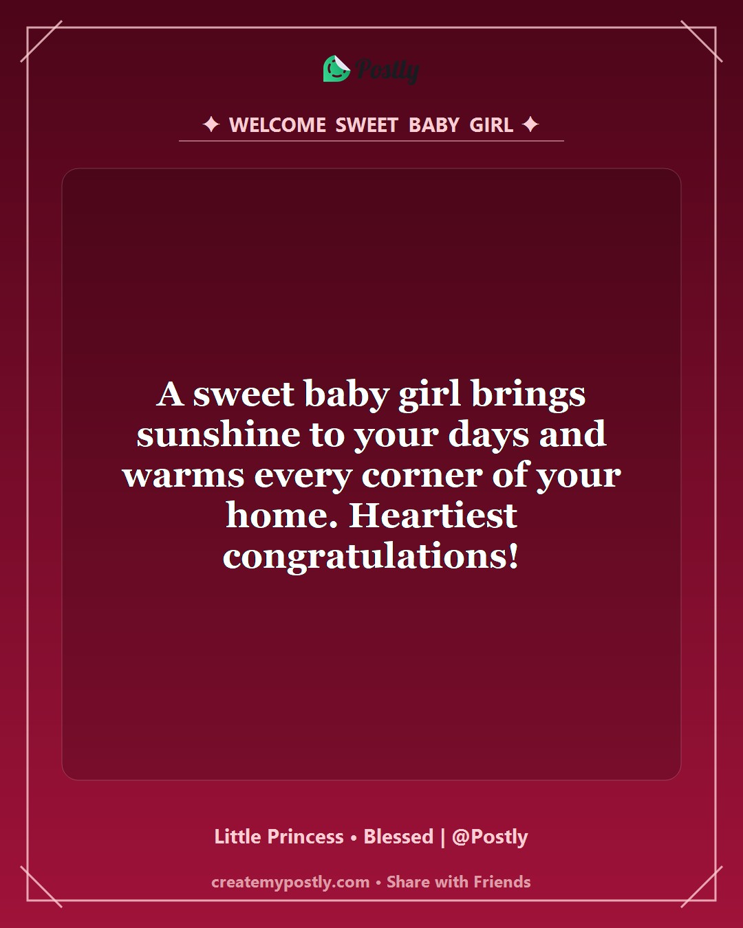 New Born Baby Girl Wishes 3