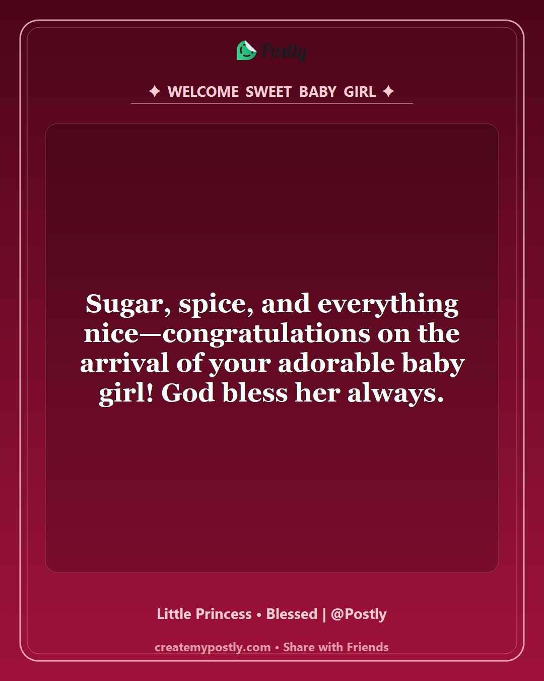 New Born Baby Girl Wishes 6