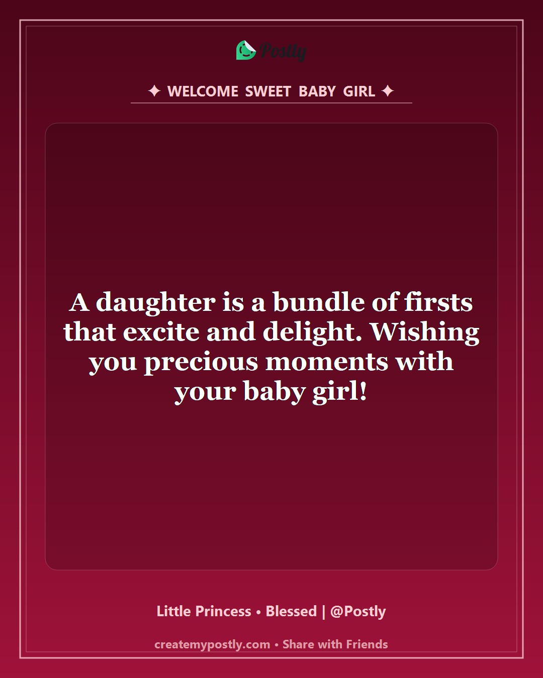 New Born Baby Girl Wishes 9