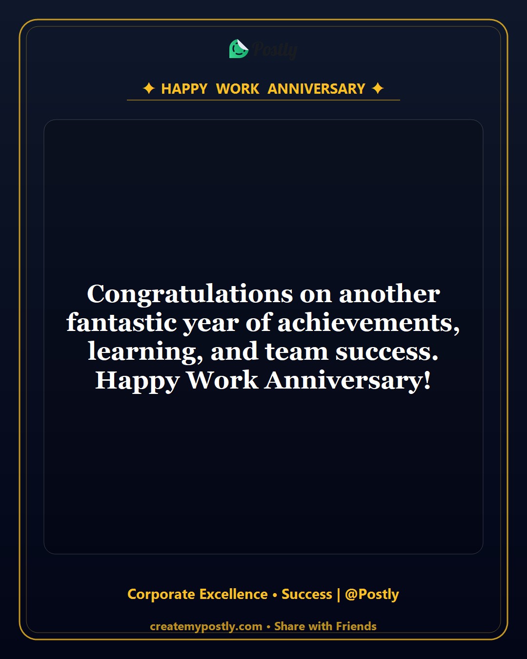Work Anniversary Wishes 6