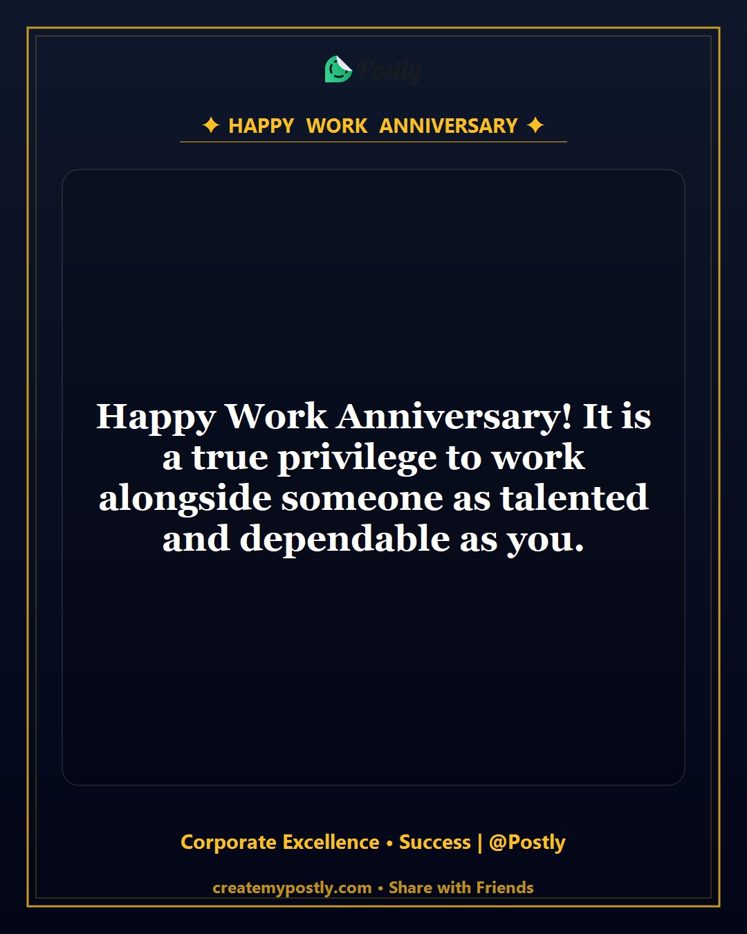 Work Anniversary Wishes 9