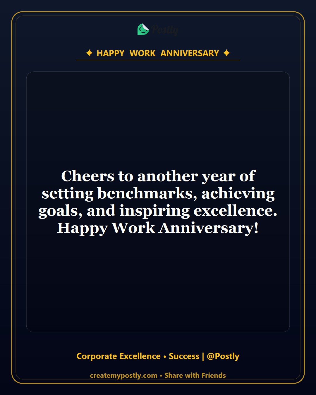 Work Anniversary Wishes 10