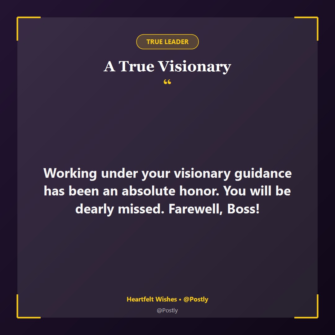 Farewell Wishes for Boss 2