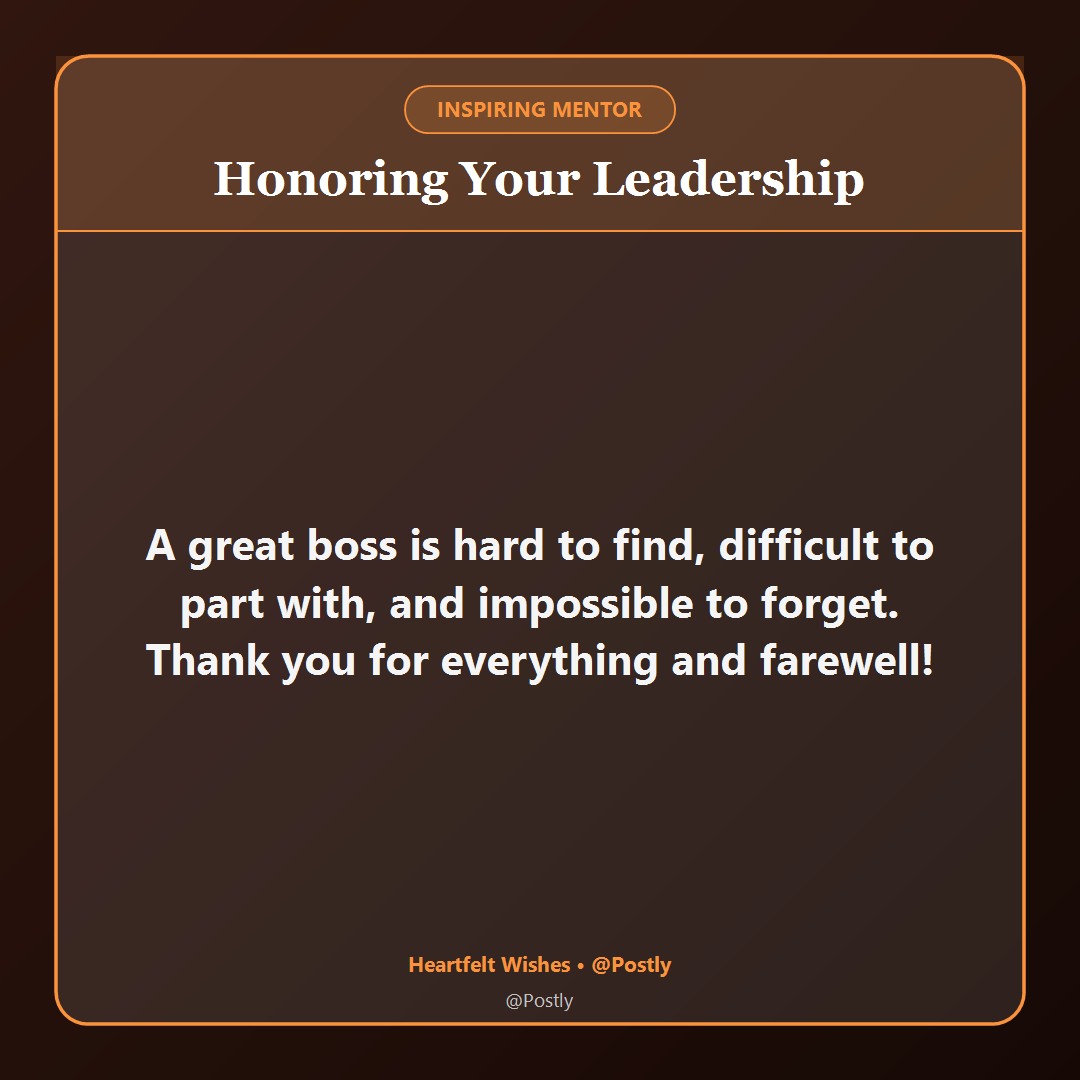 Farewell Wishes for Boss 4