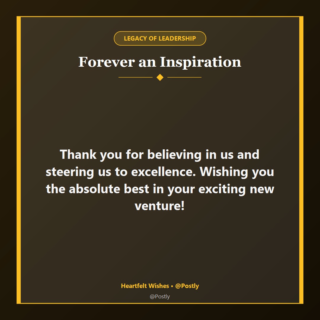 Farewell Wishes for Boss 7